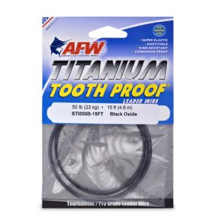 AFW Titanium Tooth Proof Single Strand Leader Wire - 